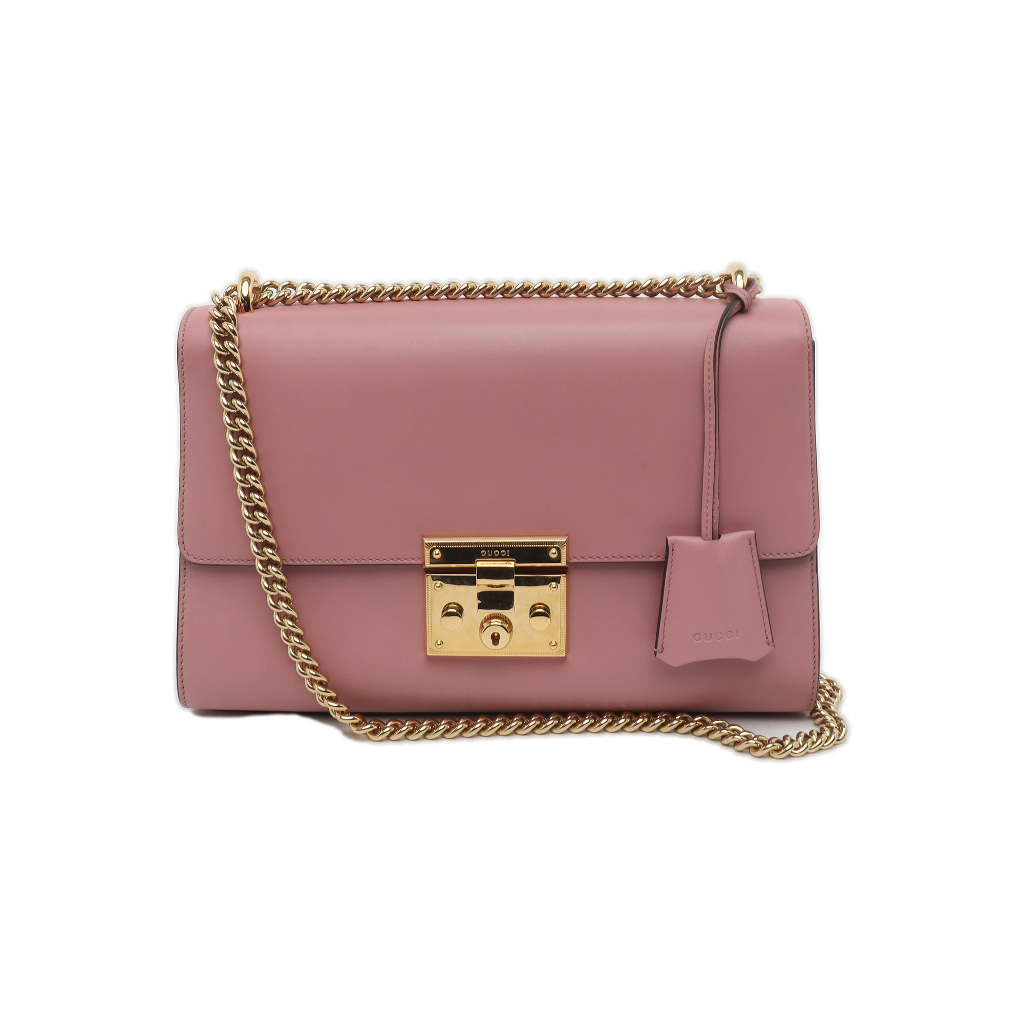 Authenticated pre-owned  Padlock Small Calfskin Pink - Crossbody Bag at Looply