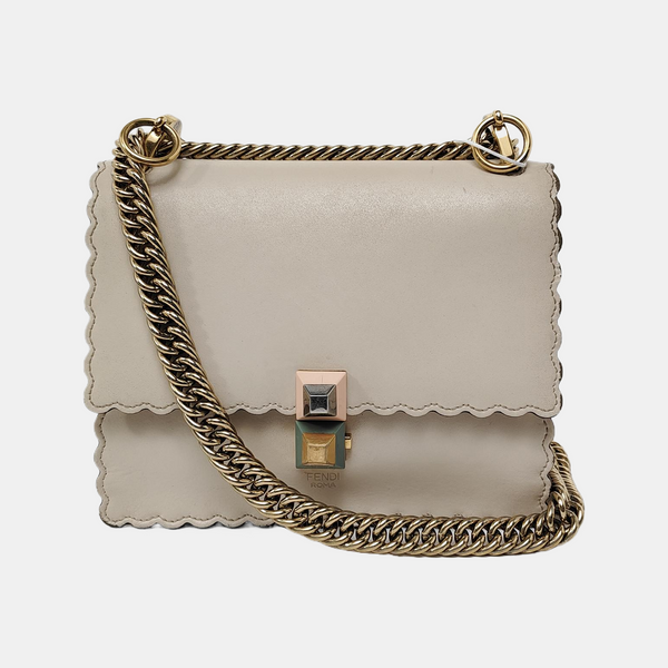 Authenticated pre-owned  Kan I Small Calfskin Beige - Crossbody Bag at Looply