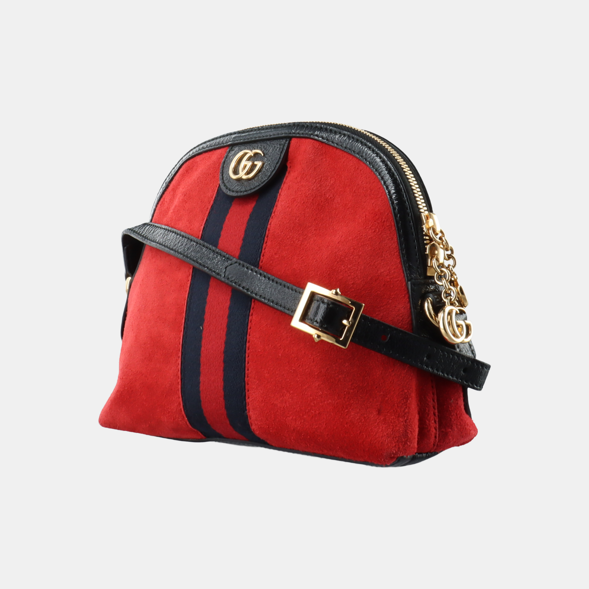 Authenticated pre-owned  Ophidia Small Suede Red - Handbags at Looply
