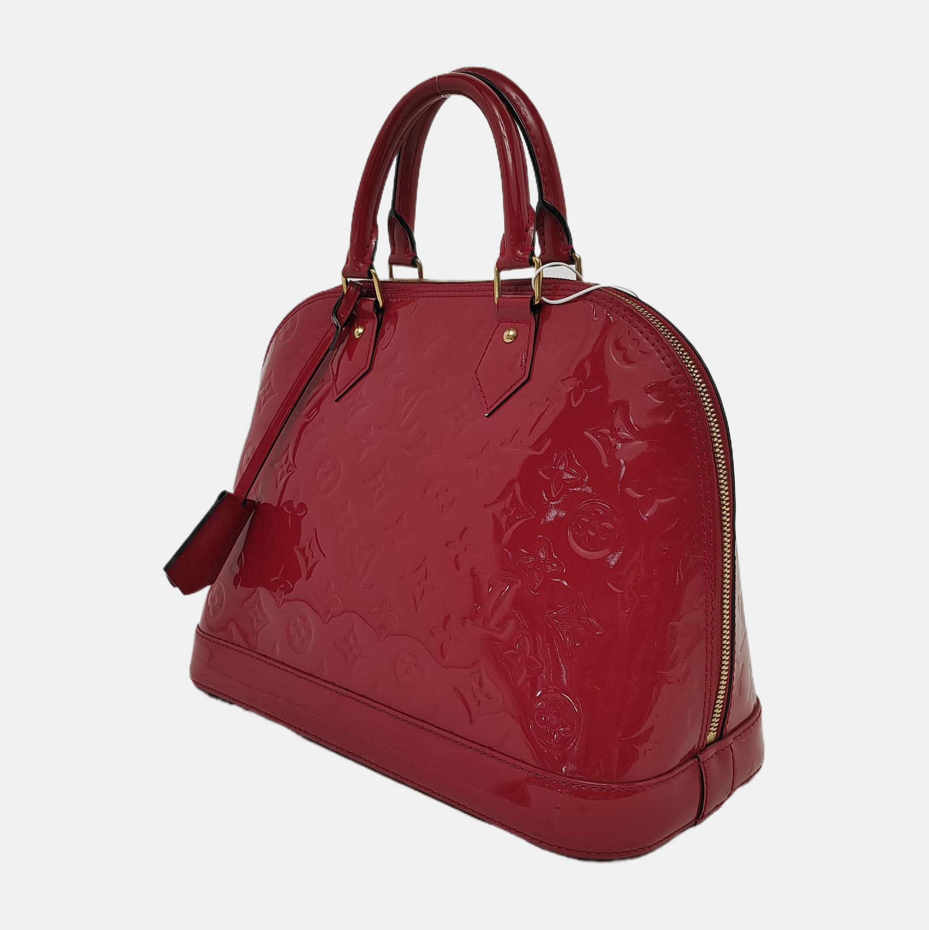 Authenticated pre-owned  Alma PM Monogram Calfskin Red - Top Handle Bag at Looply