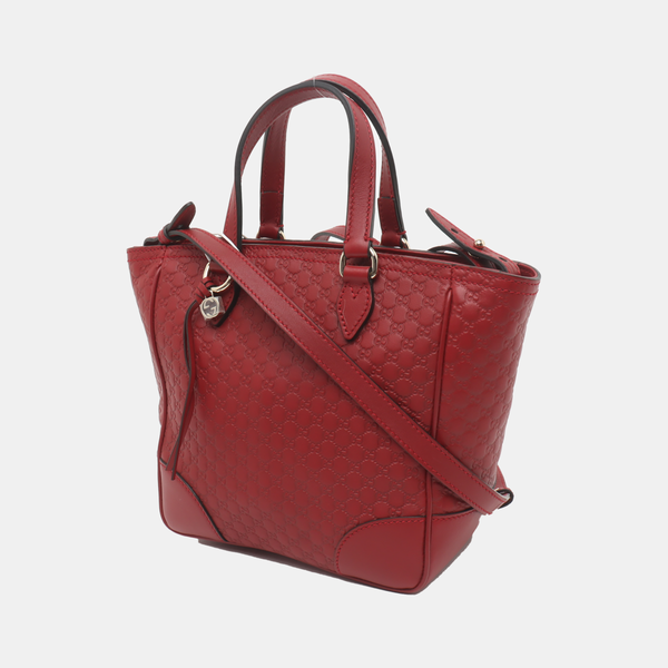 Authenticated pre-owned  Microguccissima Monogram Calfskin Red - Shoulder Bag at Looply