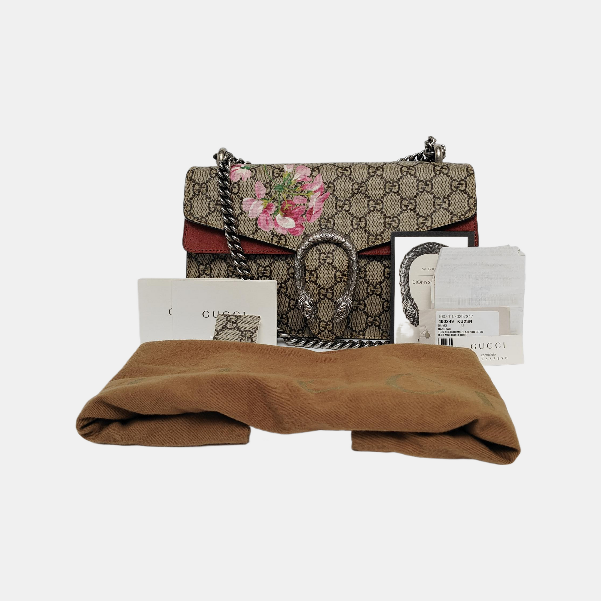 Authenticated pre-owned  Dionysus Small Monogram Coated Canvas Beige - Shoulder Bag at Looply