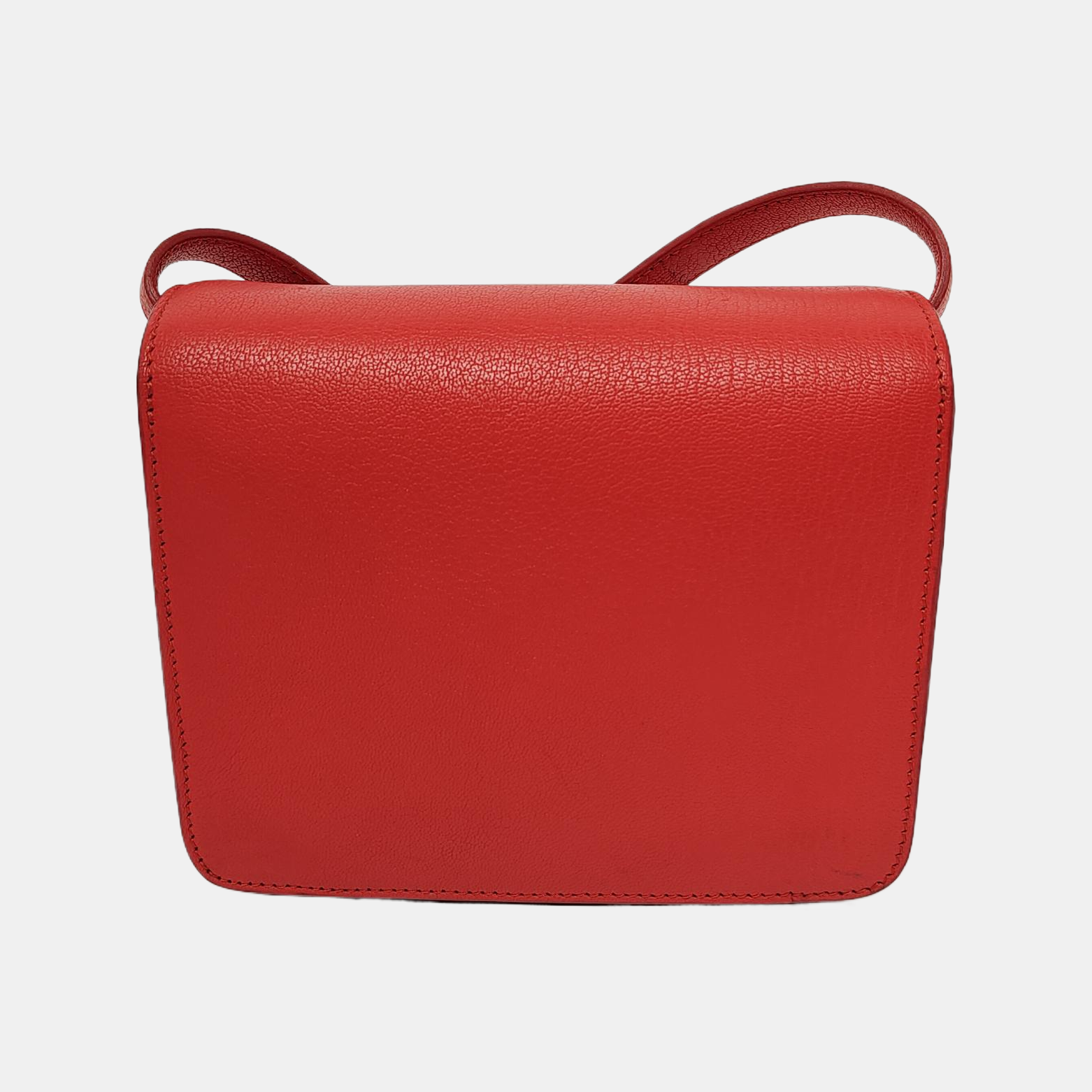 Authenticated pre-owned  CLASSIC BOX Mini Calfskin Red - Shoulder Bag at Looply