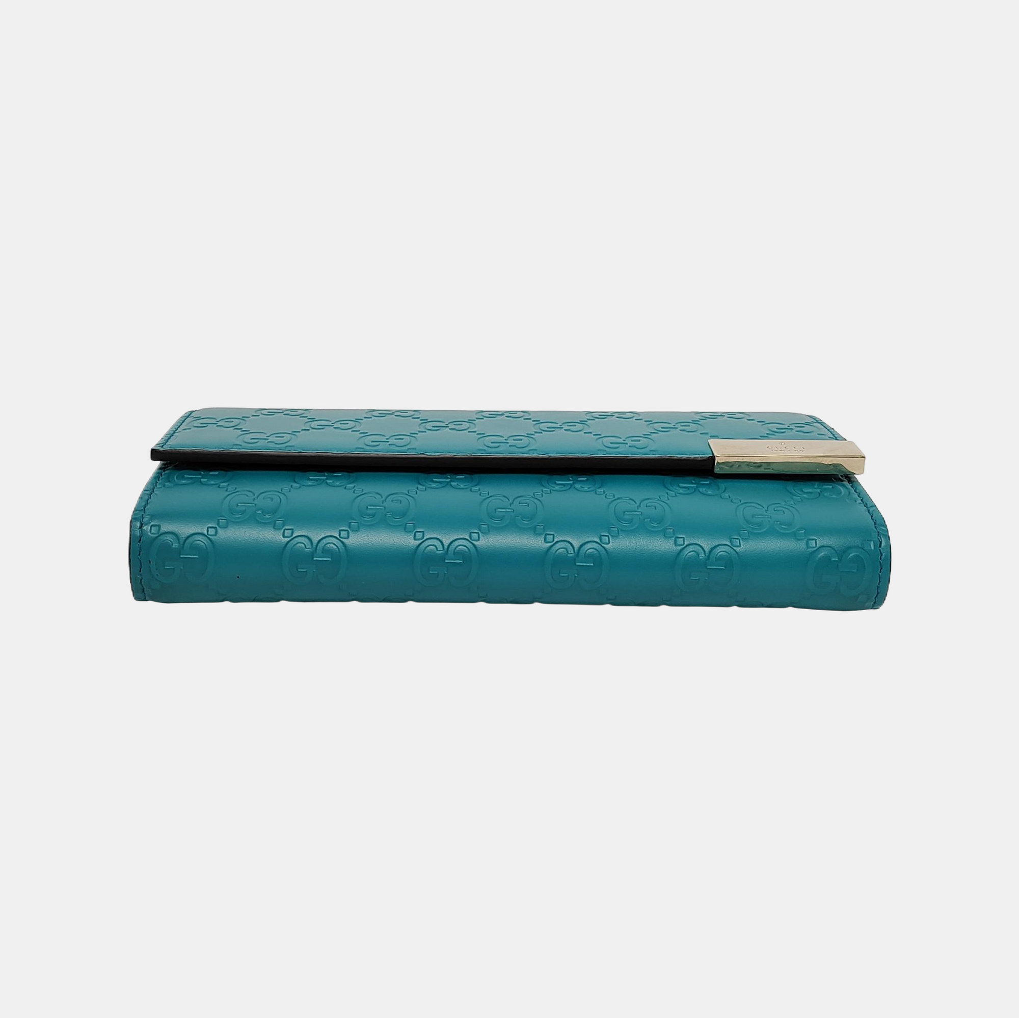 Authenticated pre-owned  Microguccissima Monogram Calfskin Green - Top Handle Bag at Looply
