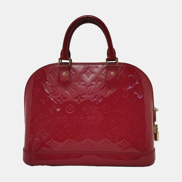 Authenticated pre-owned  Alma PM Monogram Calfskin Red - Top Handle Bag at Looply