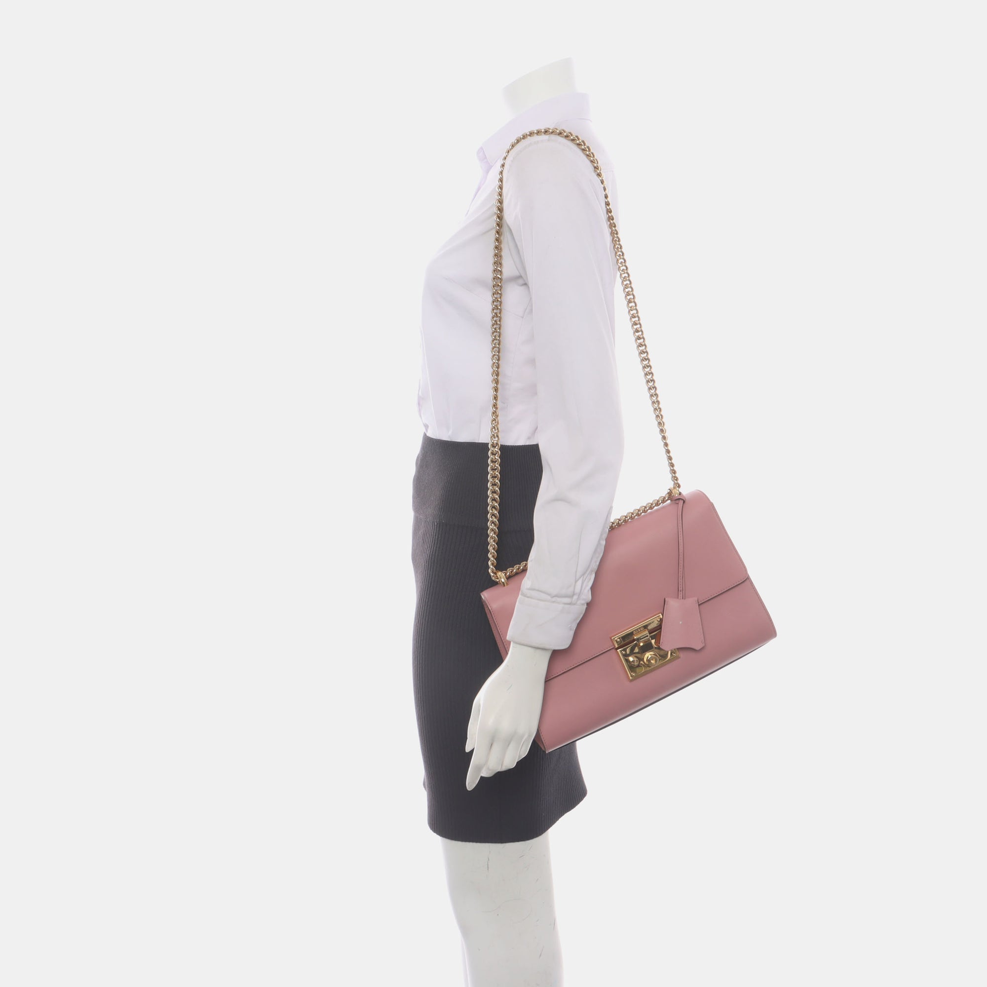 Authenticated pre-owned  Padlock Small Calfskin Pink - Crossbody Bag at Looply