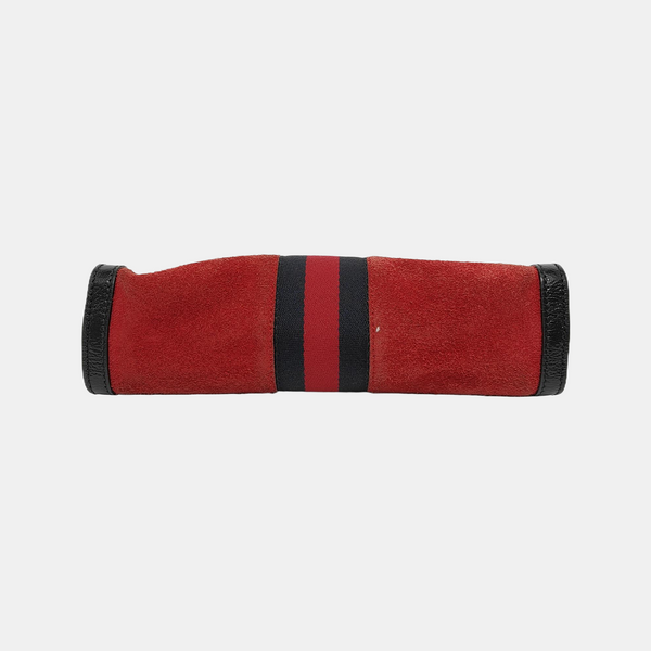 Authenticated pre-owned  Ophidia Small Monogram Suede Red - Shoulder Bag at Looply