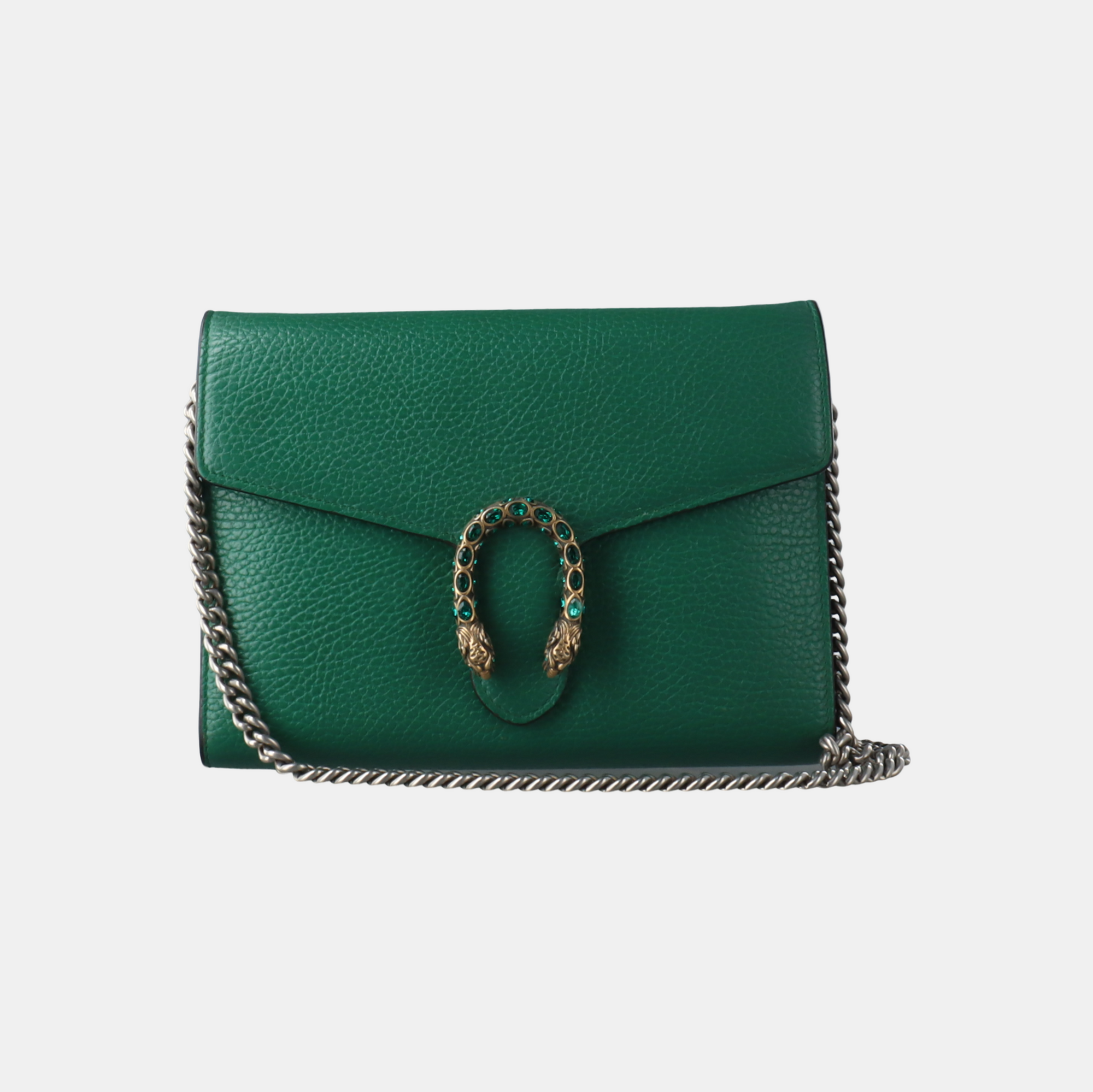 Authenticated pre-owned  Dionysus Super Mini Calfskin Green - Shoulder Bag at Looply