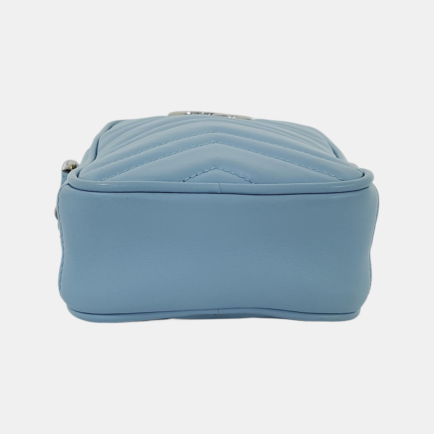 Authenticated pre-owned  GG Marmont Mini Calfskin Blue - Shoulder Bag at Looply