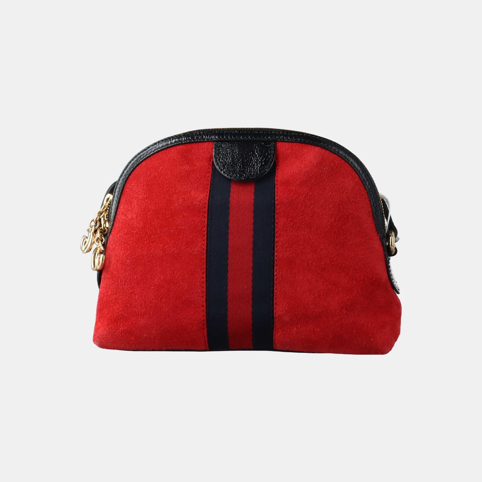 Authenticated pre-owned  Ophidia Small Suede Red - Handbags at Looply