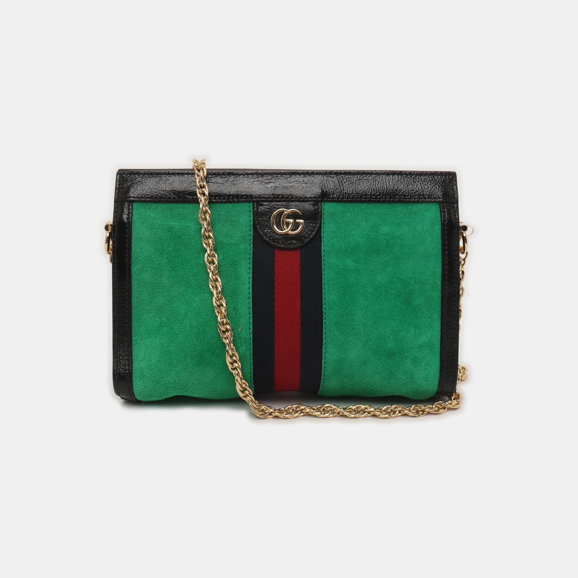 Authenticated pre-owned  Ophidia Small Suede Green - Handbags at Looply