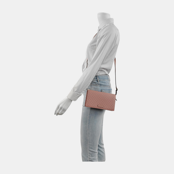 Authenticated pre-owned  Microguccissima Monogram Calfskin Pink - Shoulder Bag at Looply