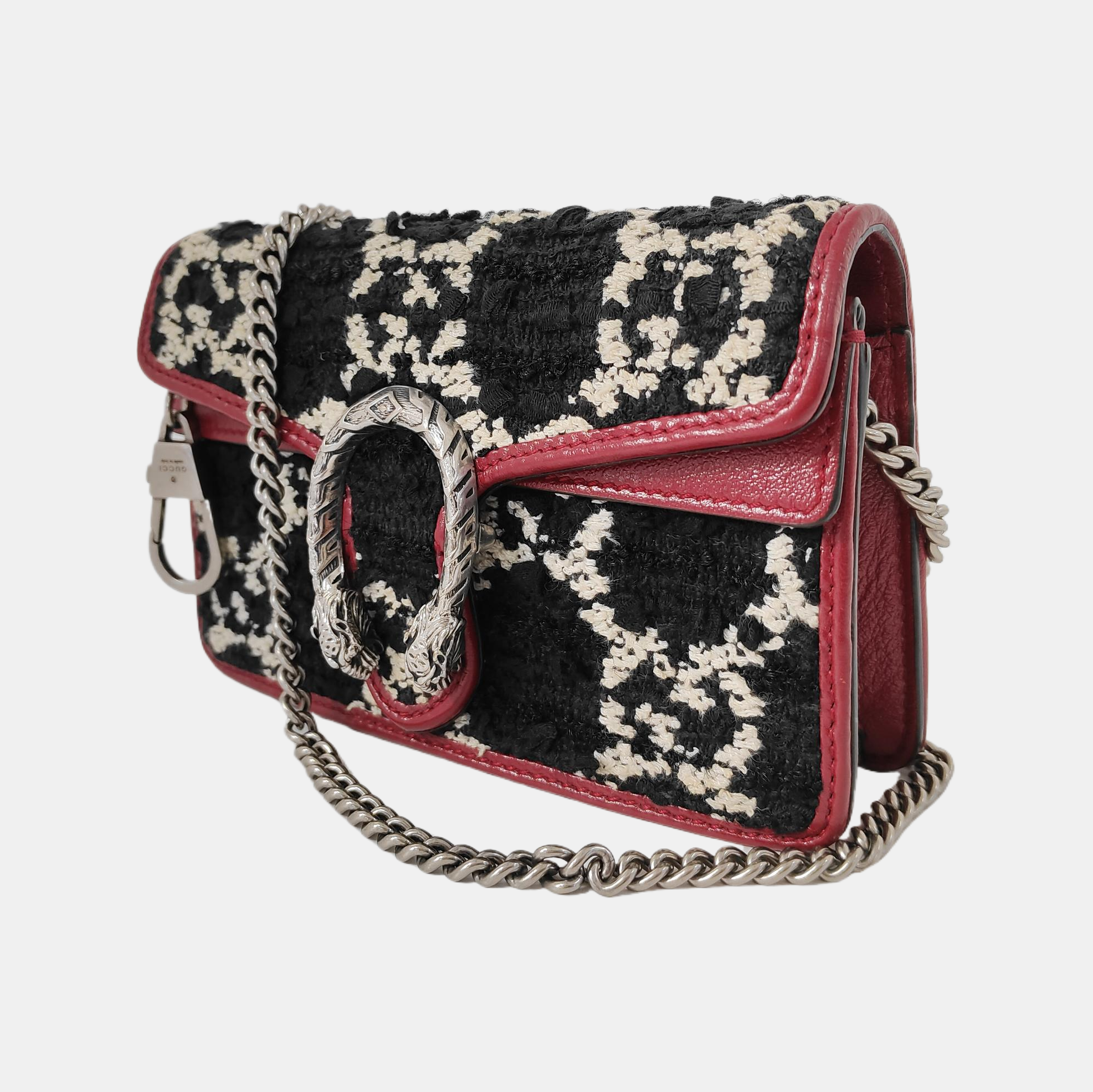 Authenticated pre-owned  Dionysus Super Mini Monogram Wool Black - Crossbody Bag at Looply