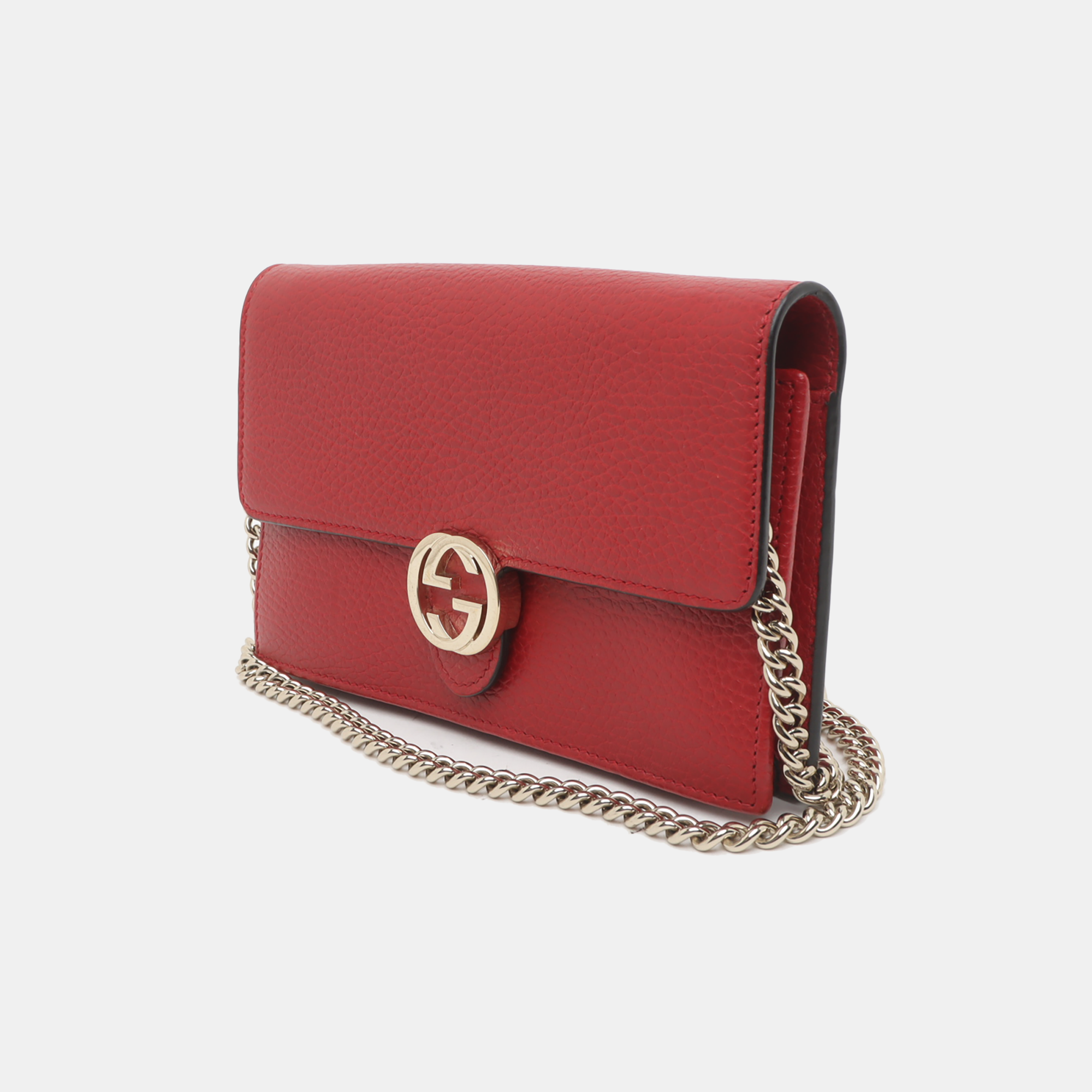 Authenticated pre-owned  Interlocking G Calfskin Red - Crossbody Bag at Looply