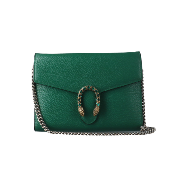 Authenticated pre-owned  Dionysus Super Mini Calfskin Green - Shoulder Bag at Looply