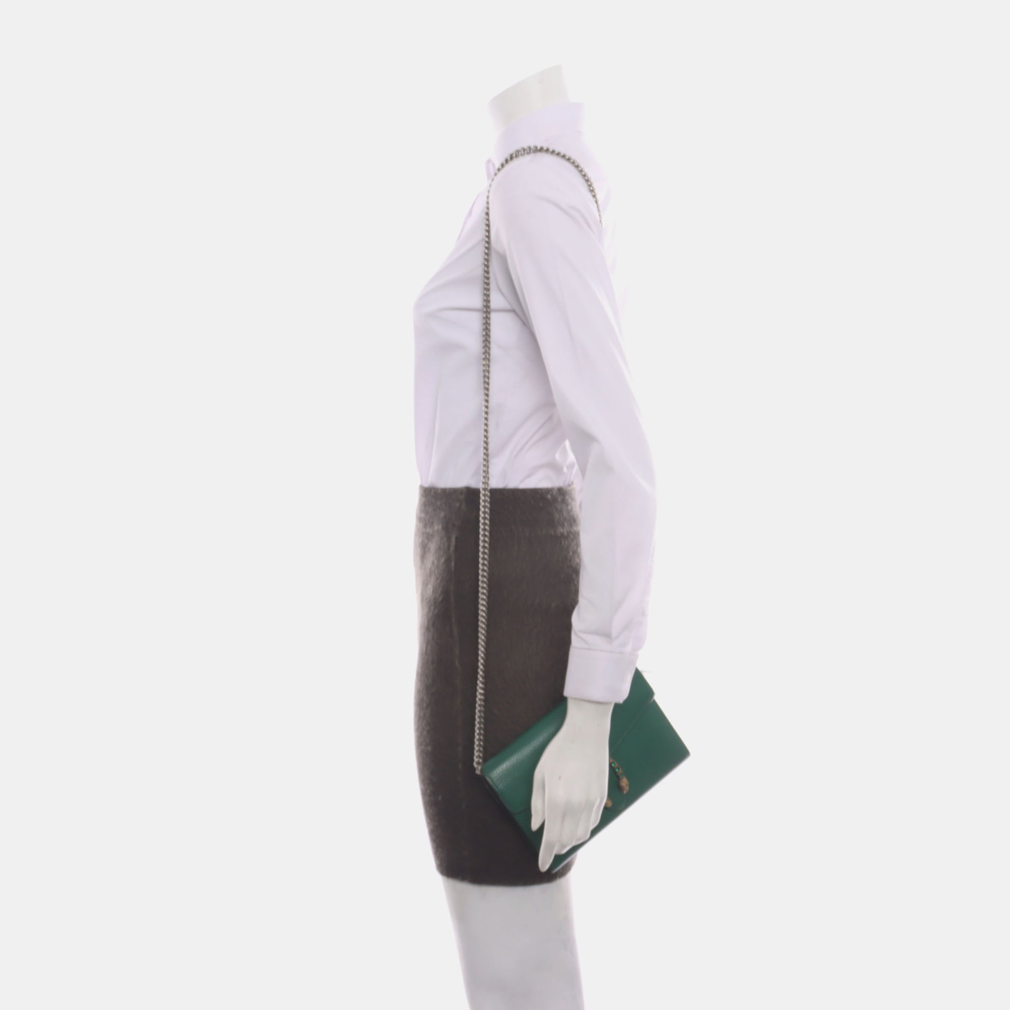 Authenticated pre-owned  Dionysus Super Mini Calfskin Green - Shoulder Bag at Looply