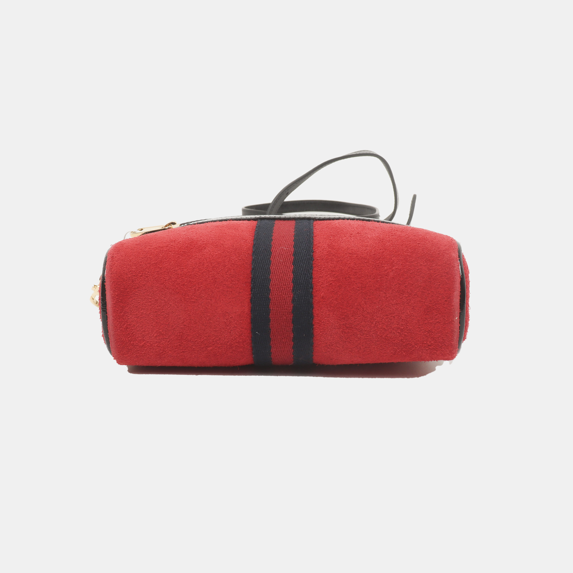 Authenticated pre-owned  Ophidia Mini Suede Red - Crossbody Bag at Looply