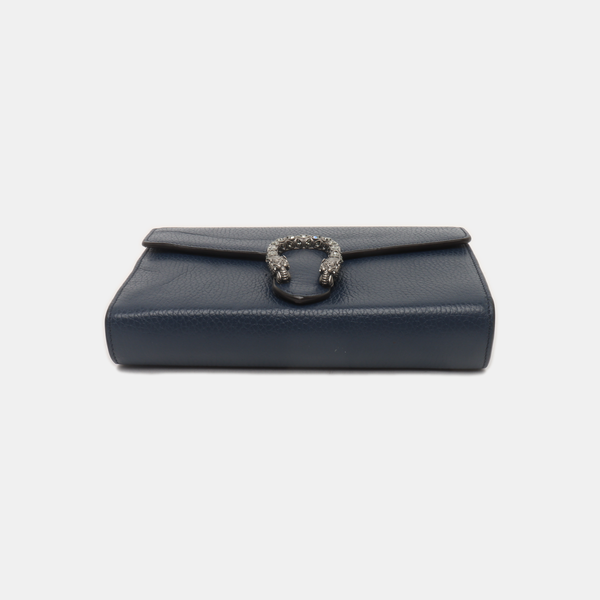 Authenticated pre-owned  Dionysus Super Mini Calfskin Blue - Shoulder Bag at Looply