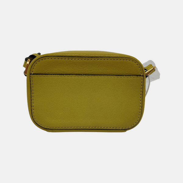 Authenticated pre-owned  Saddle Mini Lambskin Yellow - Shoulder Bag at Looply