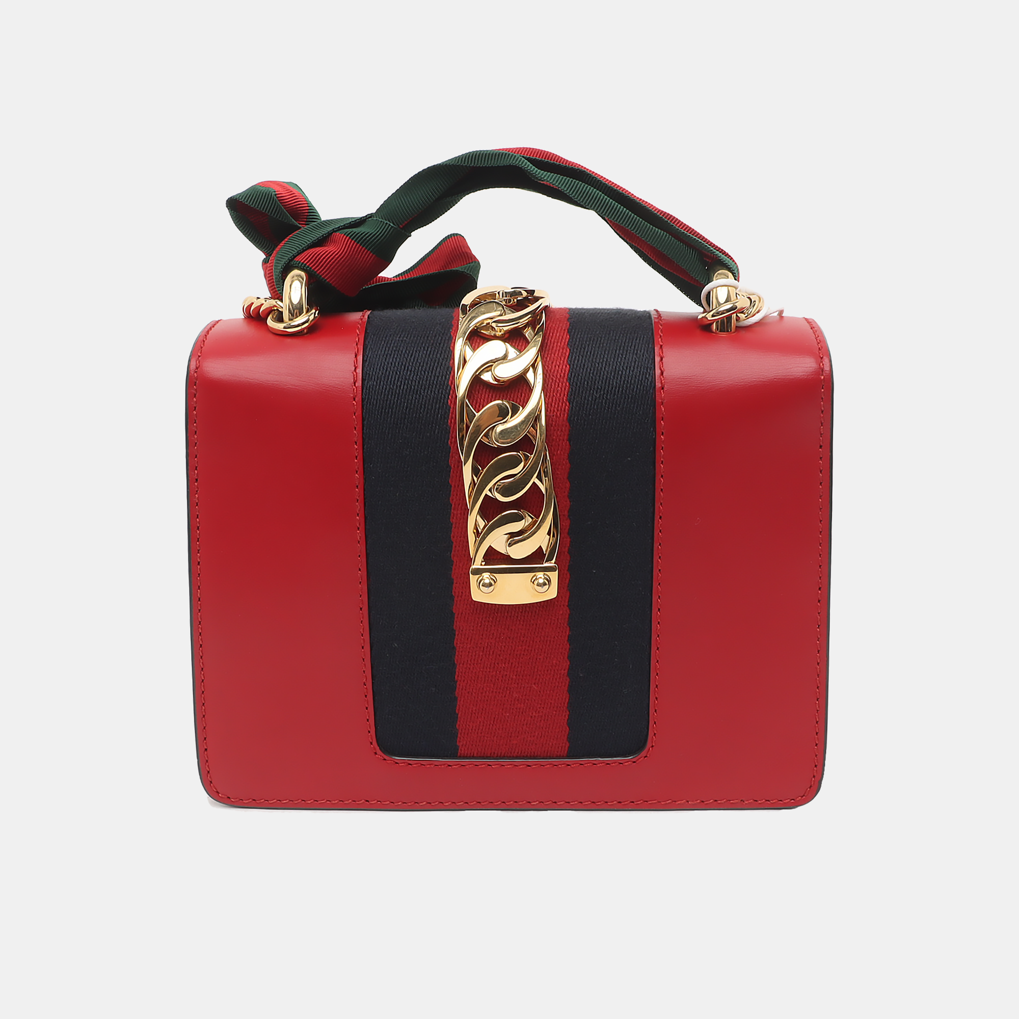 Authenticated pre-owned  Sylvie Small Calfskin Red - Shoulder Bag at Looply