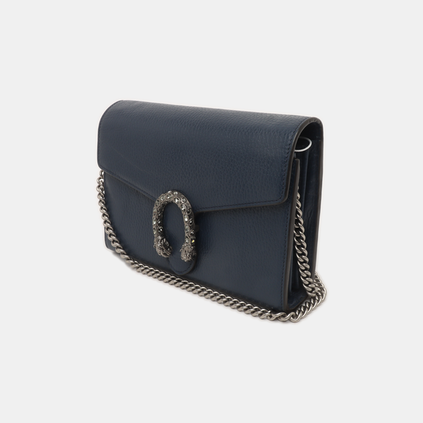 Authenticated pre-owned  Dionysus Super Mini Calfskin Blue - Shoulder Bag at Looply