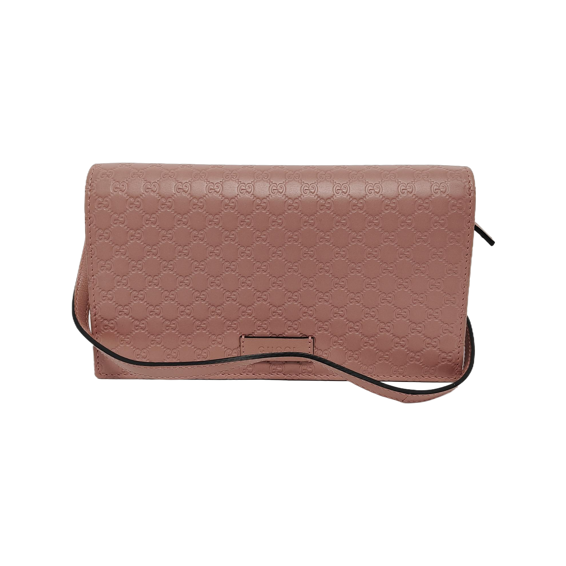 Authenticated pre-owned  Microguccissima Monogram Calfskin Pink - Shoulder Bag at Looply