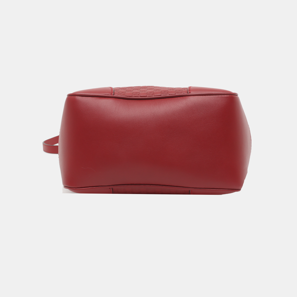 Authenticated pre-owned  Microguccissima Monogram Calfskin Red - Shoulder Bag at Looply