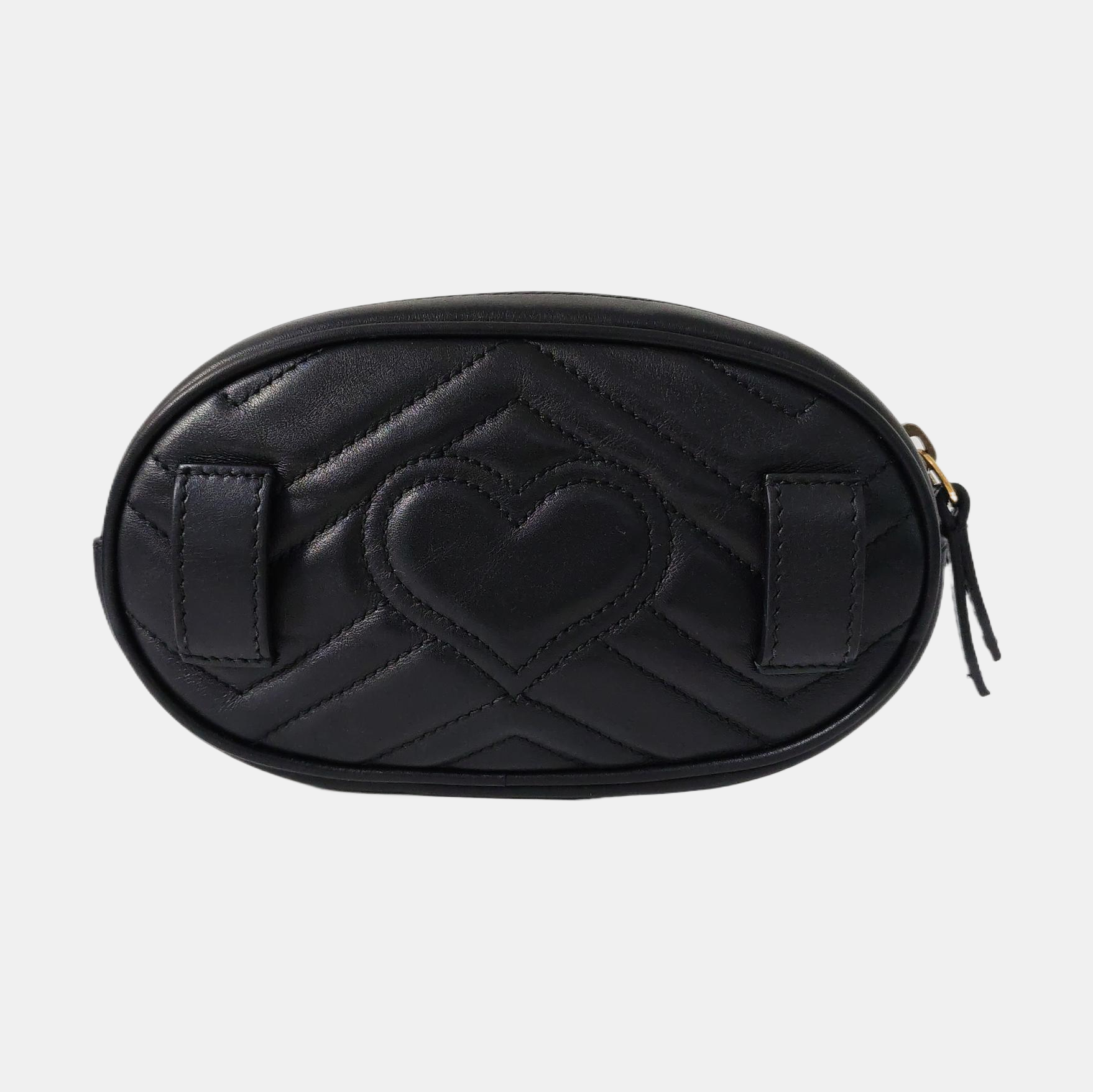 Authenticated pre-owned  GG Marmont Calfskin Black - Belt Bag at Looply