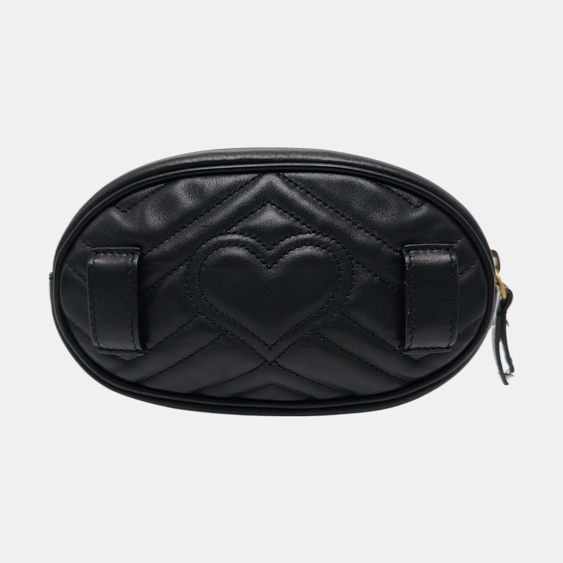 Authenticated pre-owned  GG Marmont Calfskin Black - Belt Bag at Looply
