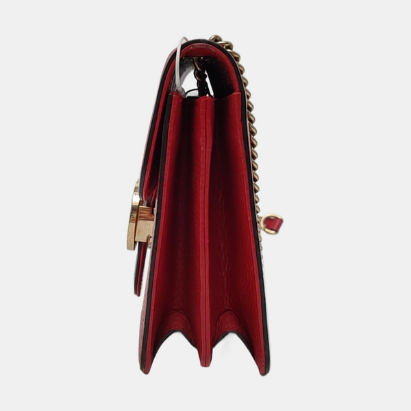 Interlocking G Small Calfskin Red - Image 3