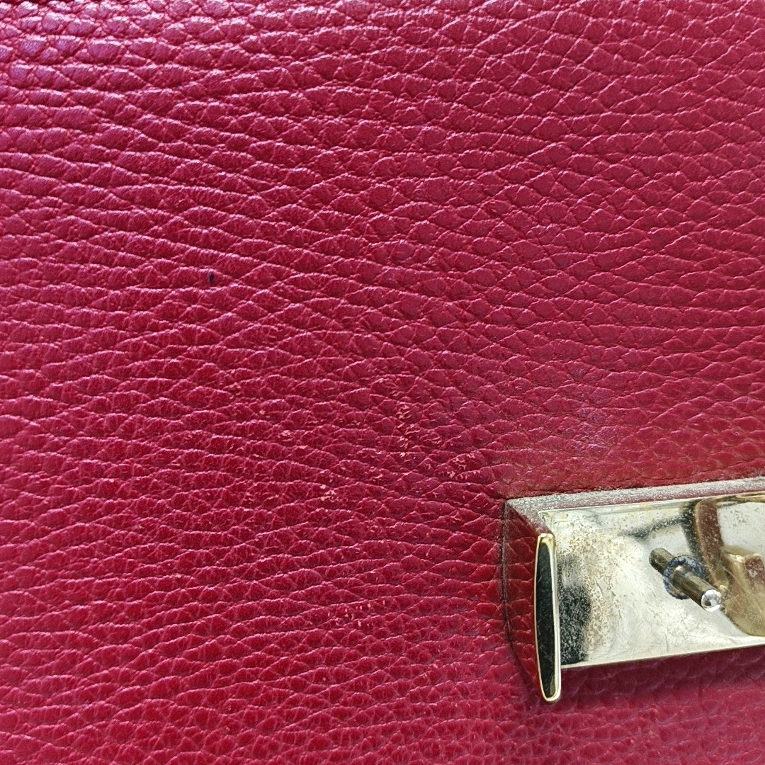 Interlocking G Small Calfskin Red - Image 9