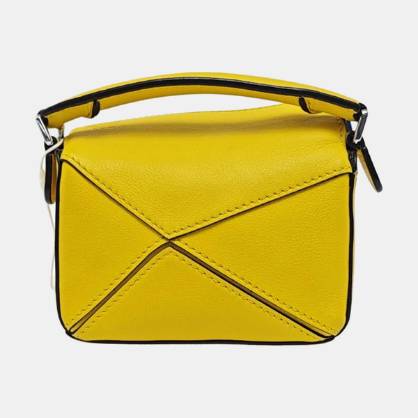 Authenticated pre-owned  Puzzle Calfskin Yellow - Shoulder Bag at Looply