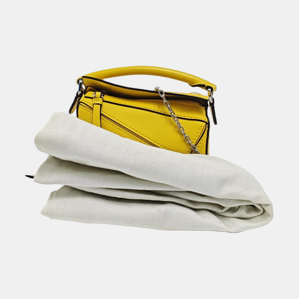 Authenticated pre-owned  Puzzle Calfskin Yellow - Shoulder Bag at Looply
