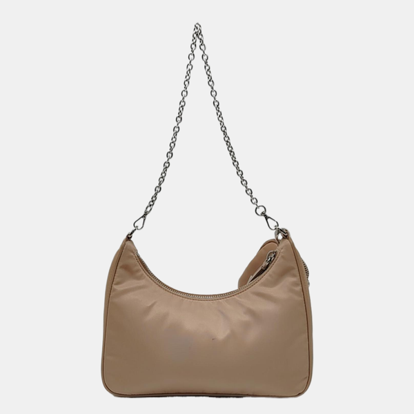 Authenticated pre-owned  Re-Edition2005 Nylon Beige - Shoulder Bag at Looply