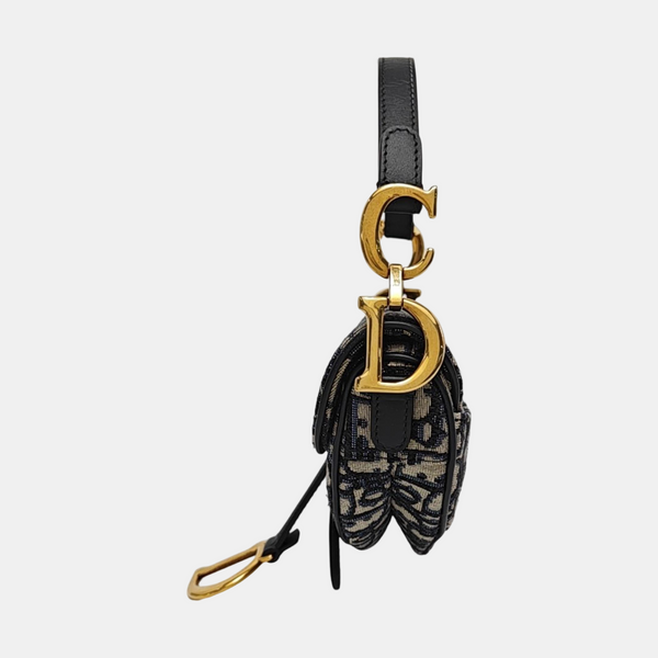 Saddle Mini Monogram Canvas Blue - Image 3