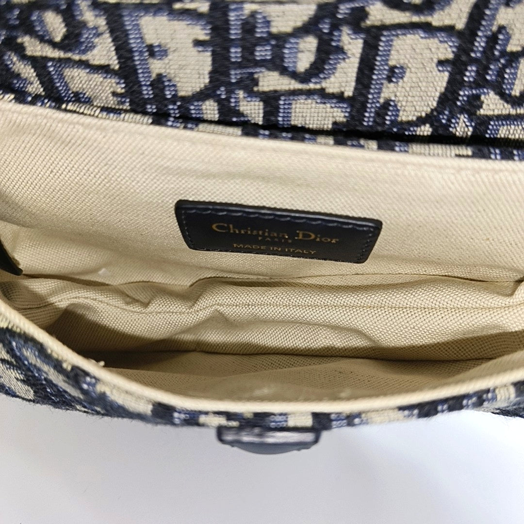 Saddle Mini Monogram Canvas Blue - Image 7