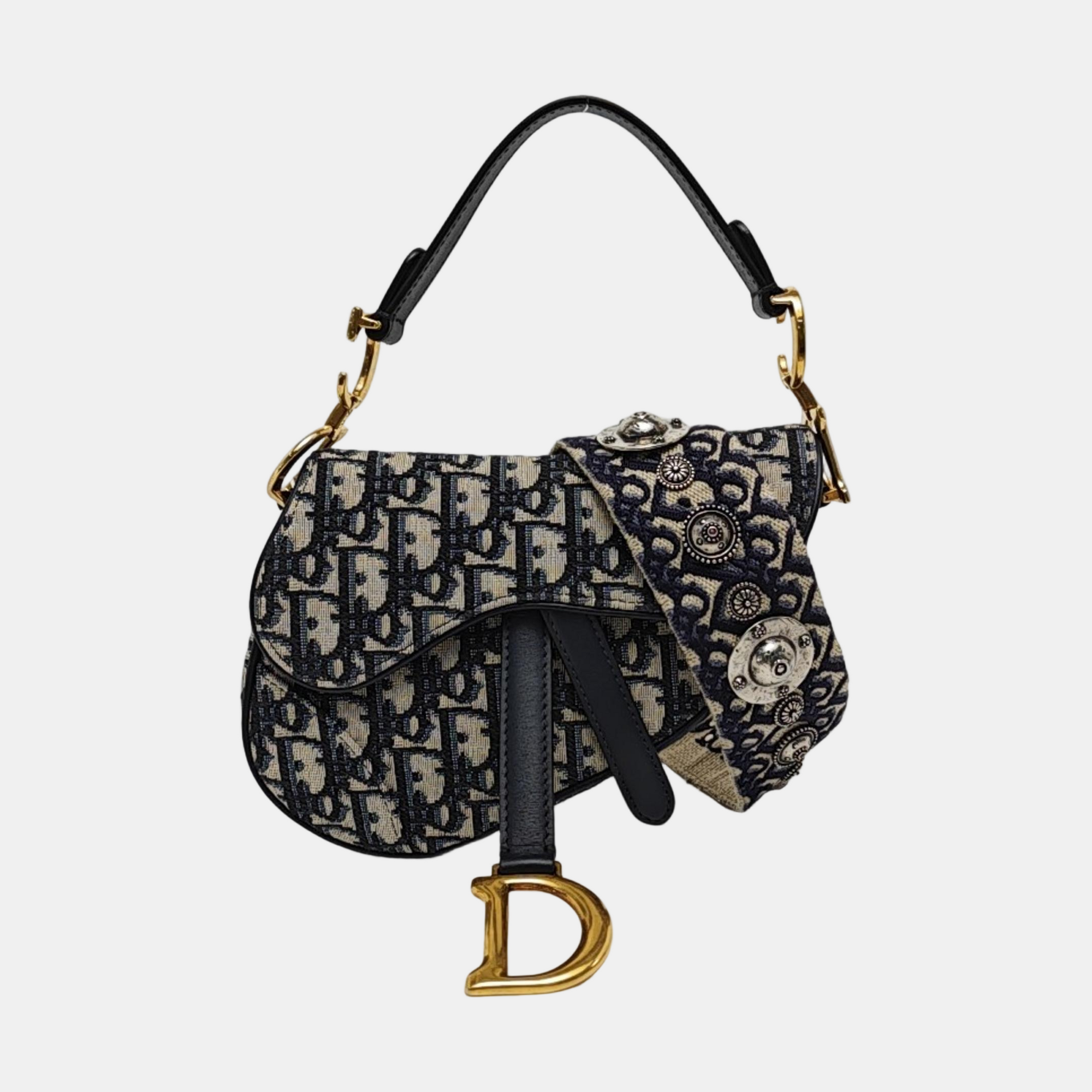 Saddle Mini Monogram Canvas Blue - Image 8
