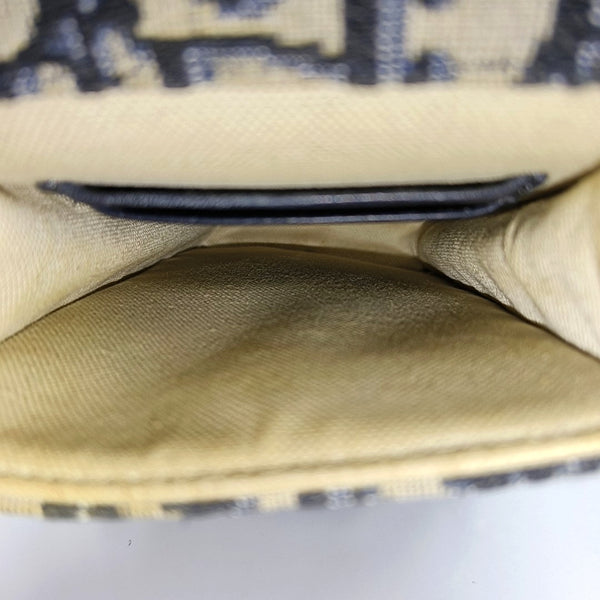 Authenticated pre-owned  Saddle Monogram Canvas Blue - Shoulder Bag at Looply