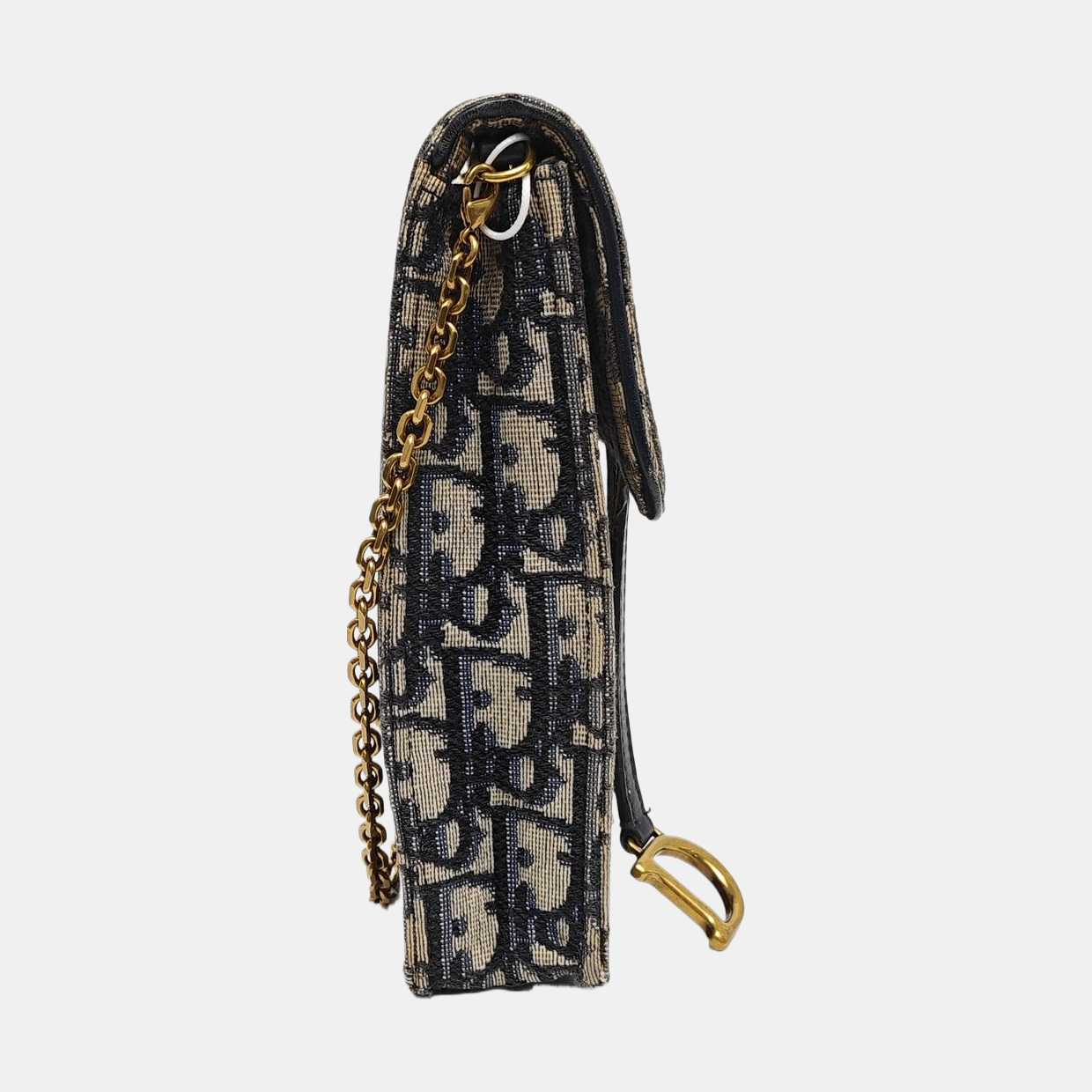 Authenticated pre-owned  Saddle Monogram Canvas Blue - Shoulder Bag at Looply