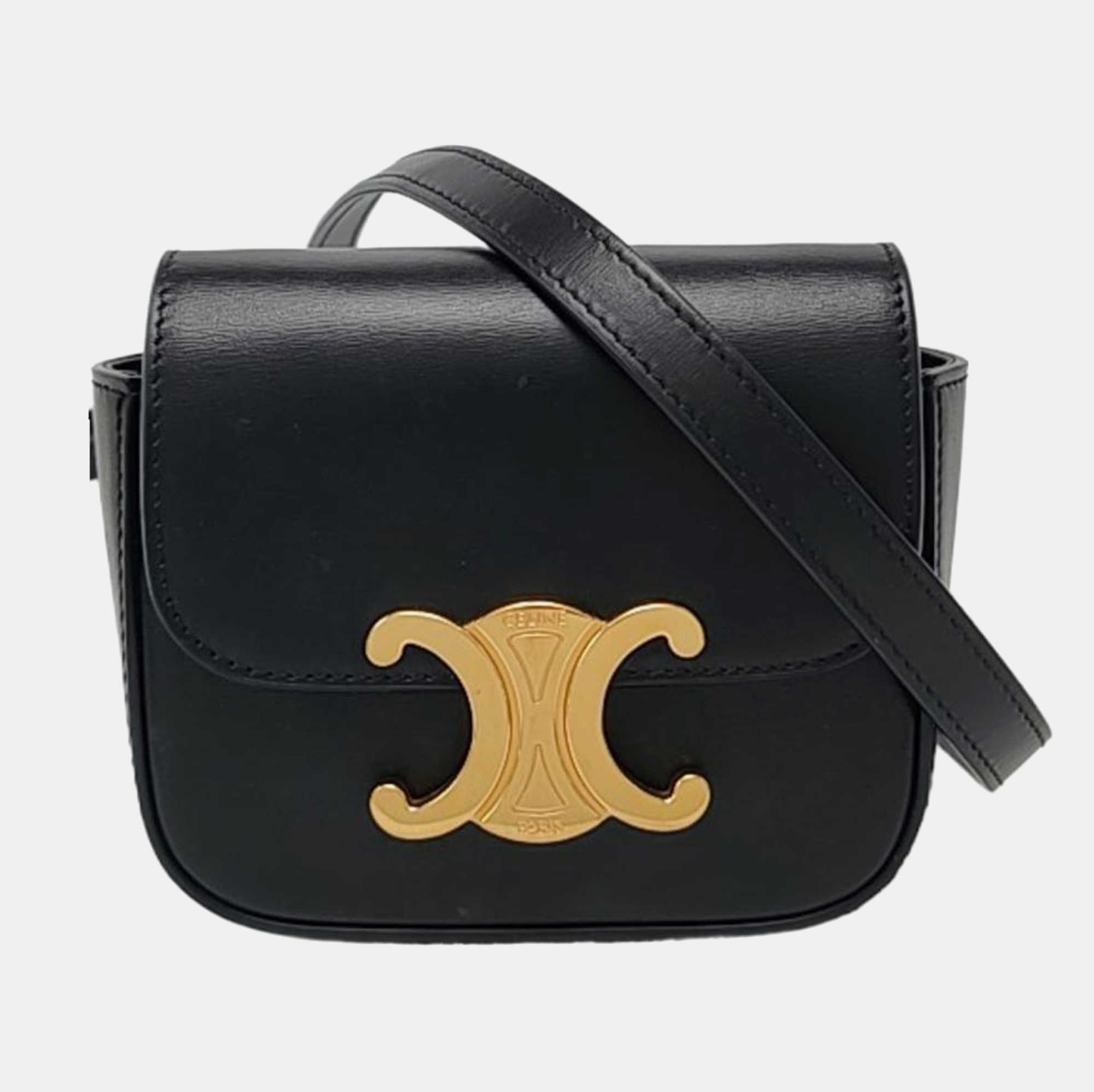 TRIOMPHE Mini Calfskin Black - Image 8
