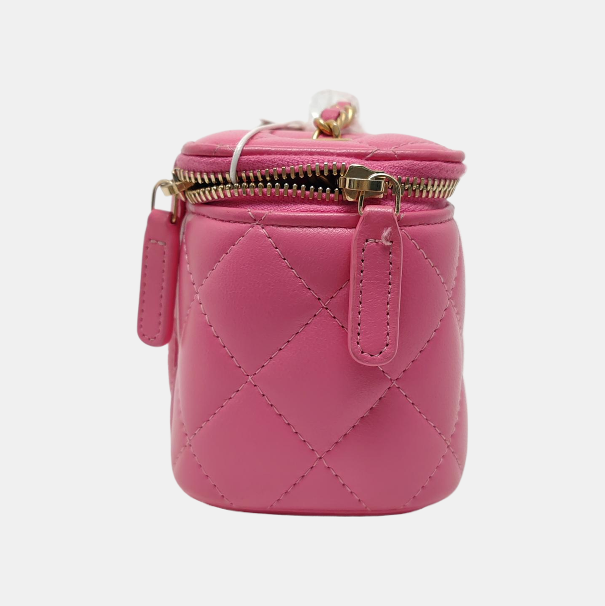 VANITY CASE Quilted Lambskin Pink - Image 4