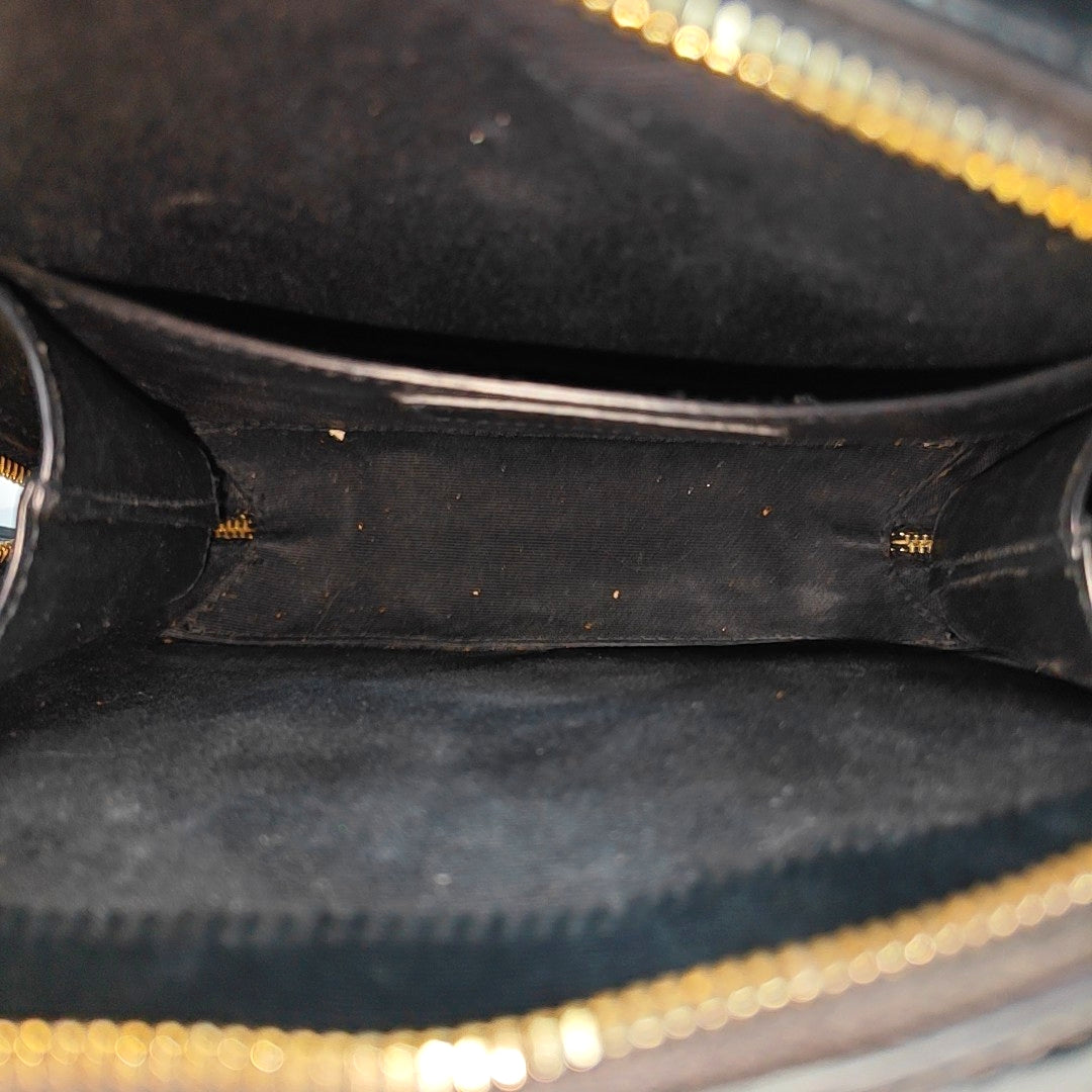 VICKY Quilted Patent Leather Black