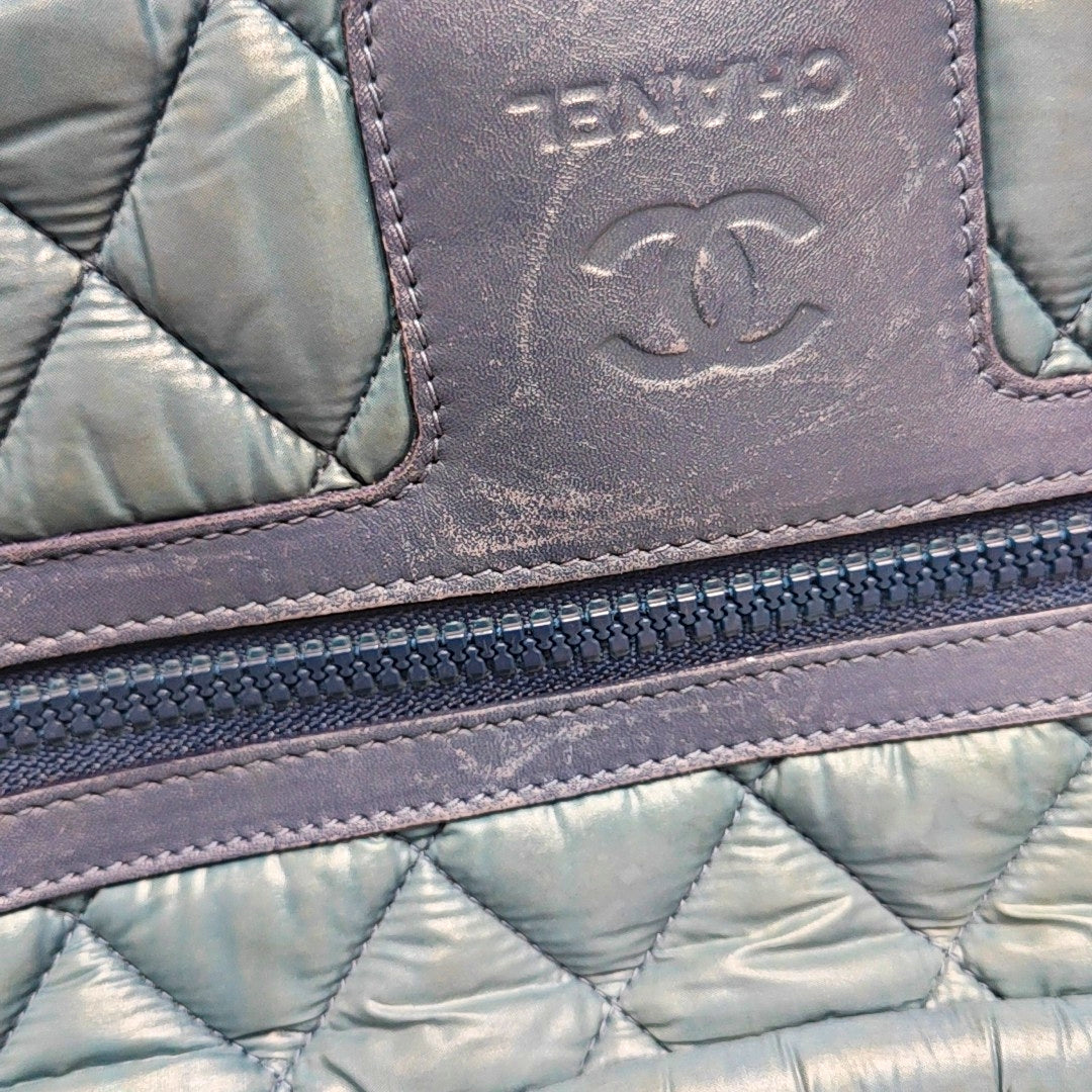 Authenticated pre-owned  Coco Cocoon Quilted Nylon Blue - Shoulder Bag at Looply