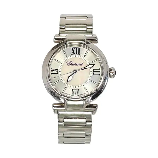 PREMIERE Reloj de cuarzo de acero inoxidable negro de 20 mm