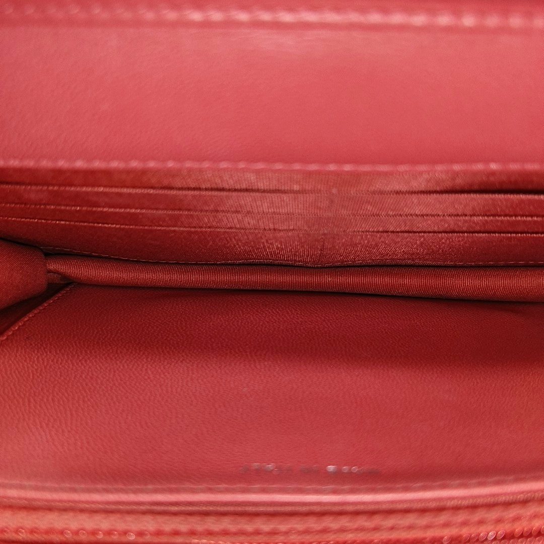 Quilted Lambskin Red