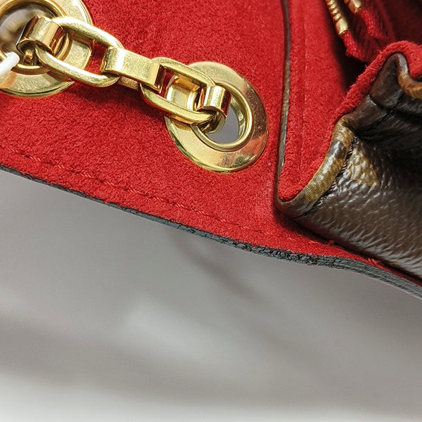 Authenticated pre-owned  Pallas Monogram Coated Canvas Brown - Shoulder Bag at Looply