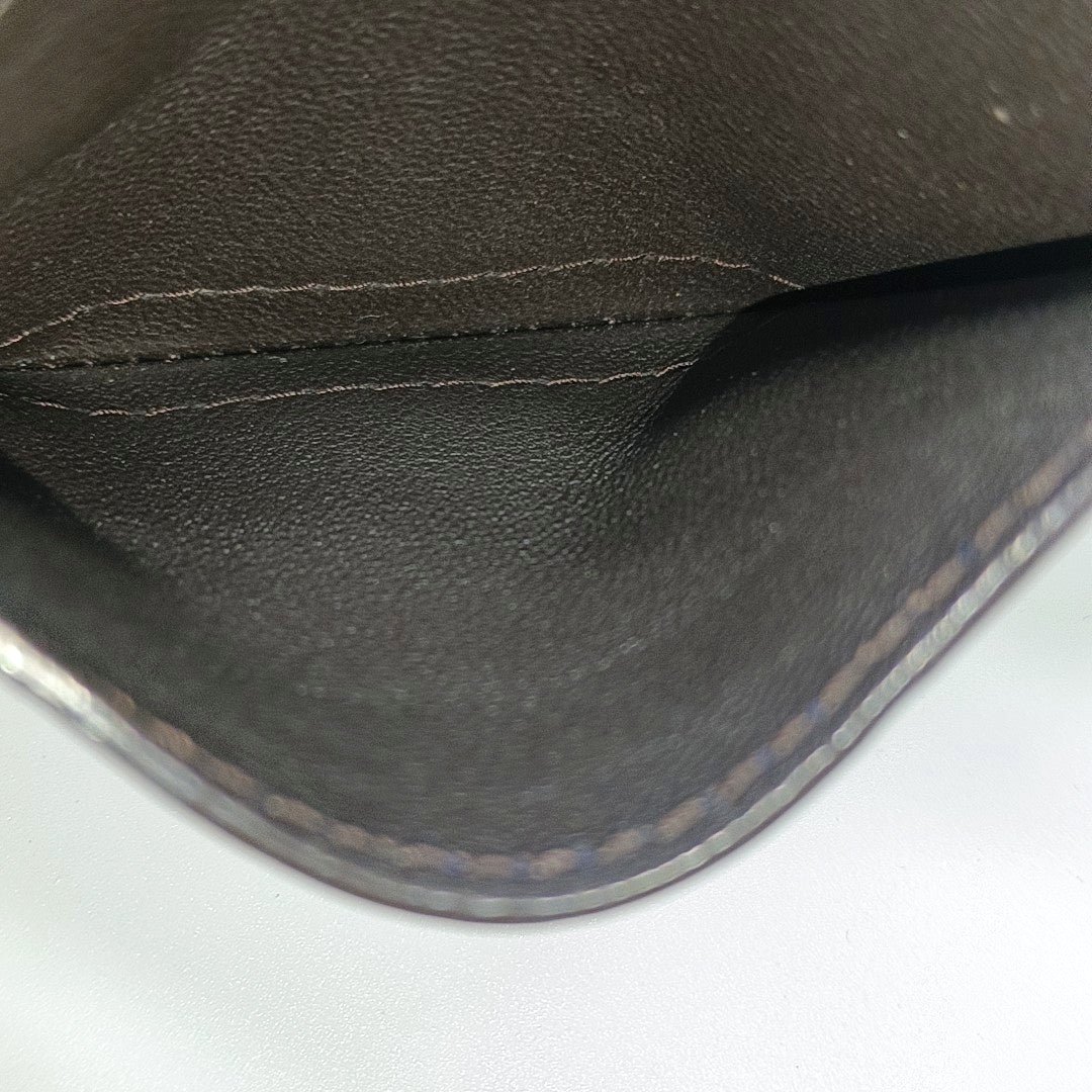 Authenticated pre-owned  Microguccissima Leather Blue Card Holder - Card Holder at Looply