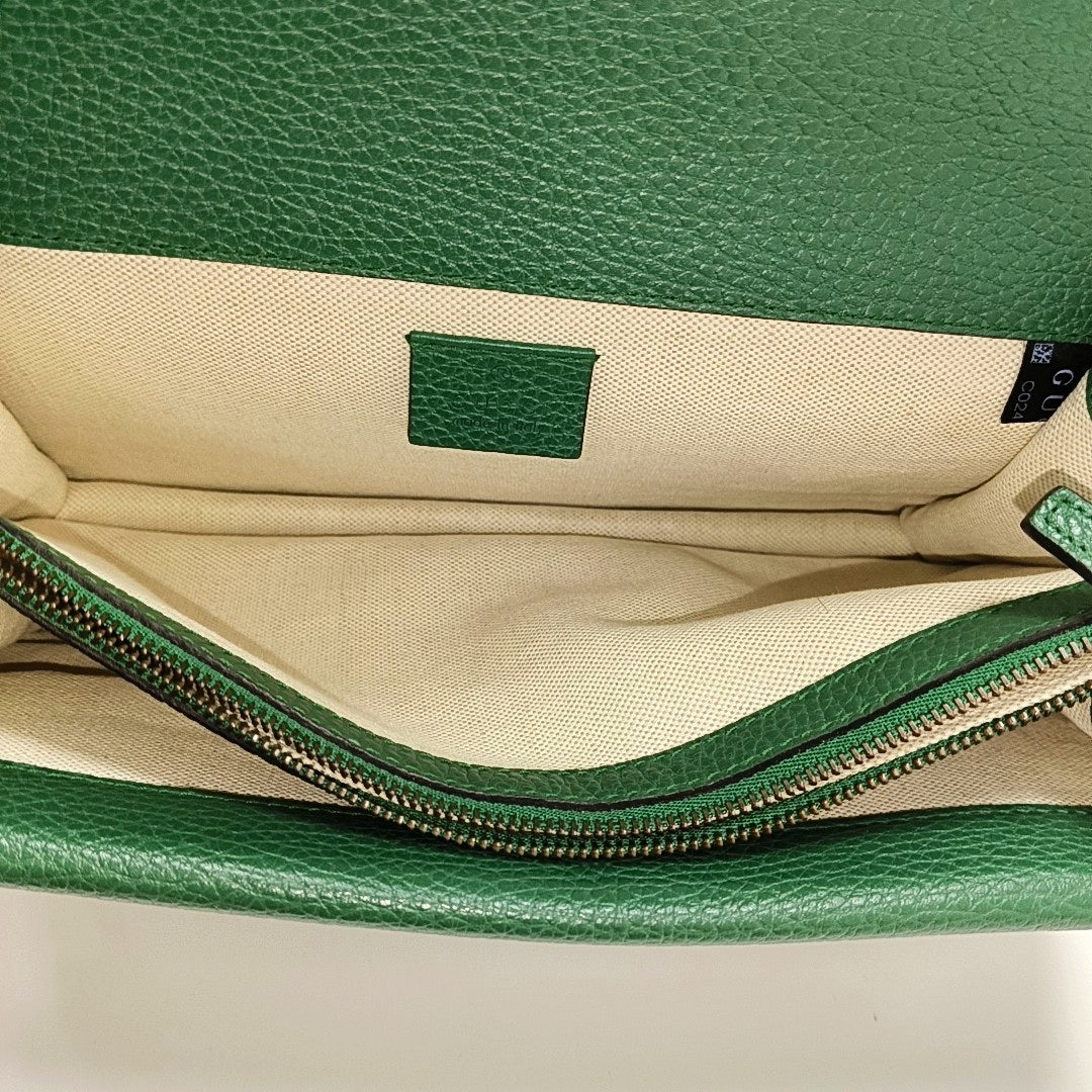 Authenticated pre-owned  Dionysus Super Mini Calfskin Green - Shoulder Bag at Looply