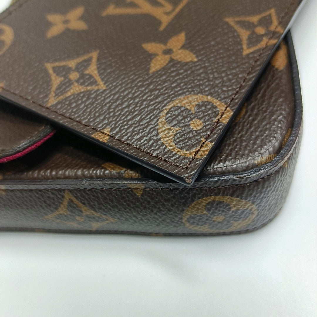 Authenticated pre-owned  Félicie Monogram Coated Canvas Brown - Crossbody Bag at Looply