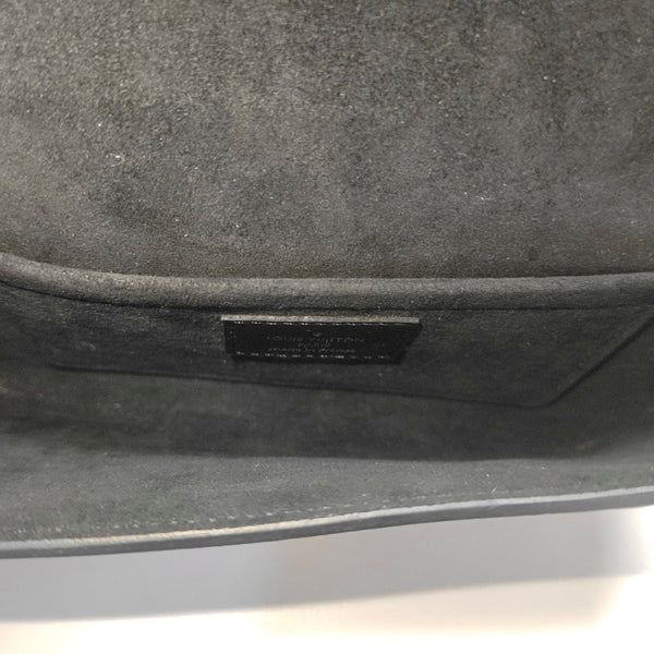 Coated Canvas Shoulder Bag Brown